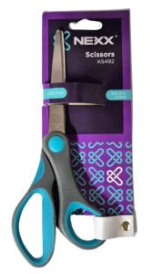 SCISSORS 20CM 2 TONE SOFT GRIP BLUE/ DARK BLUE NEXX KS492