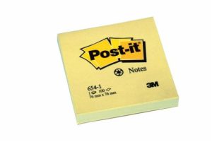 NOTES 76x76 STICKY 100 SHT YELLOW