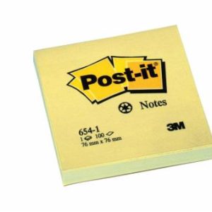 NOTES 76x76 STICKY 100 SHT YELLOW