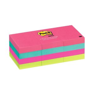 NOTES 38x50 POST-IT 100 SHT ASST CAPE 12PK