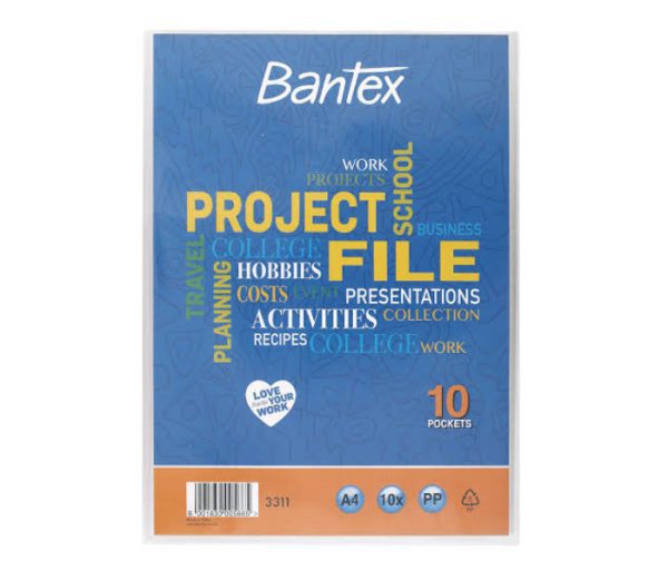 DISPLAY BOOK A4 PROJECT FILE 10PG BANTEX B3311-08
