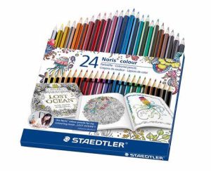 COLOUR PENCIL LONG WOOD FREE BOX 24'S STAEDTLER 175 D24