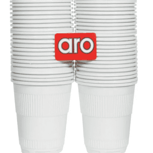 ARO Plastic Cups White 250ml (1 x 50)