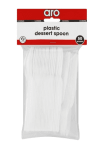 ARO Dessert Spoons White (1 x 50's)