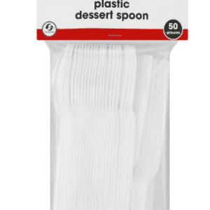 ARO Dessert Spoons White (1 x 50's)