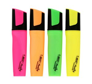 HIGHLIGHTER BIC MARKING ASST CRD 4 BIC