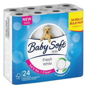 Baby Soft 2 Ply Toilet Tissue (24's)