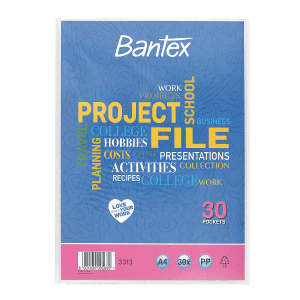 DISPLAY BOOK A4 PROJECT FILE 30PG BANTEX B3313-08