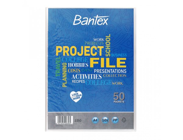 DISPLAY BOOK A4 PROJECT FILE 50PG BANTEX B3310-08
