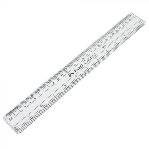 RULER PLASTIC 30CM CLEAR FABER CASTELL A171220