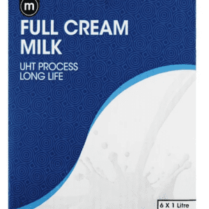 M Long Life Milk Full Cream (6 x 1 l)