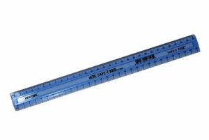 RULER PLASTIC 30CM SHATTERPROOF BRIGHT NAVY BLUE NEXX