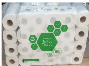 Superior Toilet Tissue 1 Ply Toilet Paper Roll (Pack of 1 x 48 Rolls)