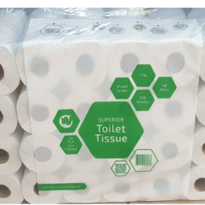 Superior Toilet Tissue 1 Ply Toilet Paper Roll (Pack of 1 x 48 Rolls)