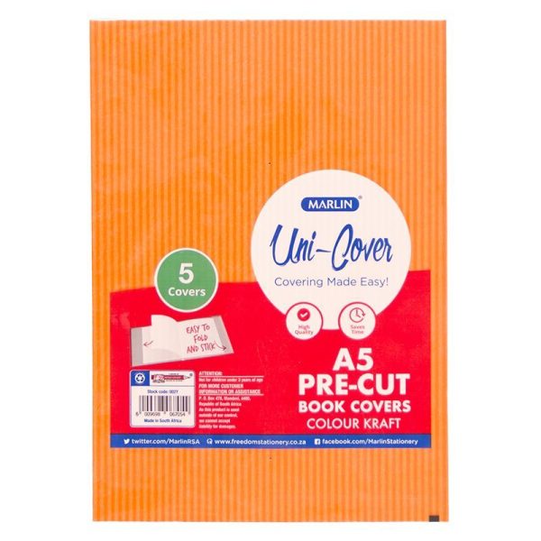 COVER PRE-CUT PAPER A4 STAR LOVE SMILE 5PK MARLIN 001F-001