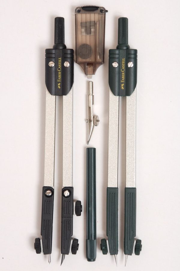COMPASS SET STUDENT 5 PIECE FABER CASTELL A174352