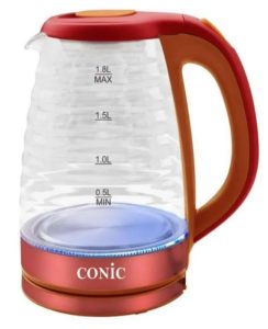 Conic Electric Kettle 1.8L - Red Conic Electric Kettle