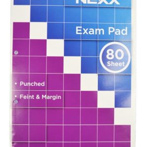 PAD EXAM A4 80PG PUNCHED ASST COVERS NEXX 3054-INT