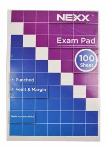 PAD EXAM A4 100PG PUNCHED ASST COVERS NEXX 3050-INT